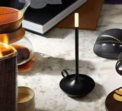 Lot de 3 lampes baladeuses, Wick, noir, LED, dim, 2600K, 35 lm, Ø12cm, H26cm - Graypants