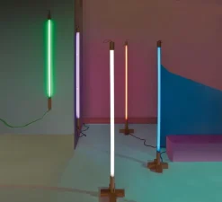 Luminaire, tube neon, Linea, jaune, LED, 3000K, L134.5cm, cm - Seletti