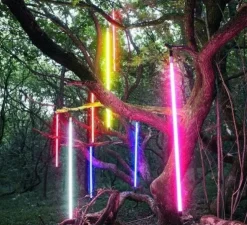 Luminaire, tube neon, Linea, jaune, LED, 3000K, L134.5cm, cm - Seletti