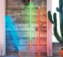 Luminaire, tube néon, Linea, bleu, L134.5cm, cm - Seletti