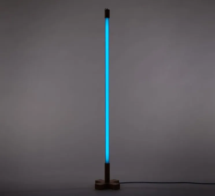 Luminaire, tube néon, Linea, bleu, L134.5cm, cm - Seletti