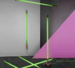 Luminaire, tube néon, Linea, vert, L134.5cm, cm - Seletti