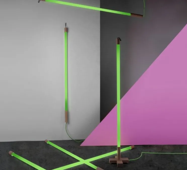 Luminaire, tube néon, Linea, vert, L134.5cm, cm - Seletti
