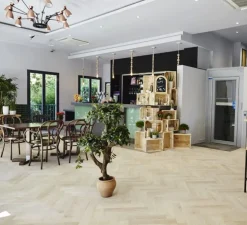 Lustre, 12 branches, Retro, cuivre, et blanc intérieur, Ø100cm - FARO