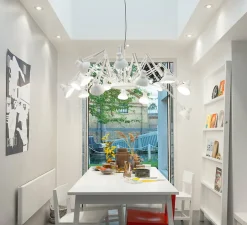 Lustre, 16 bras, Dear Ingo, blanc, Ø73cm, H68cm - Moooi