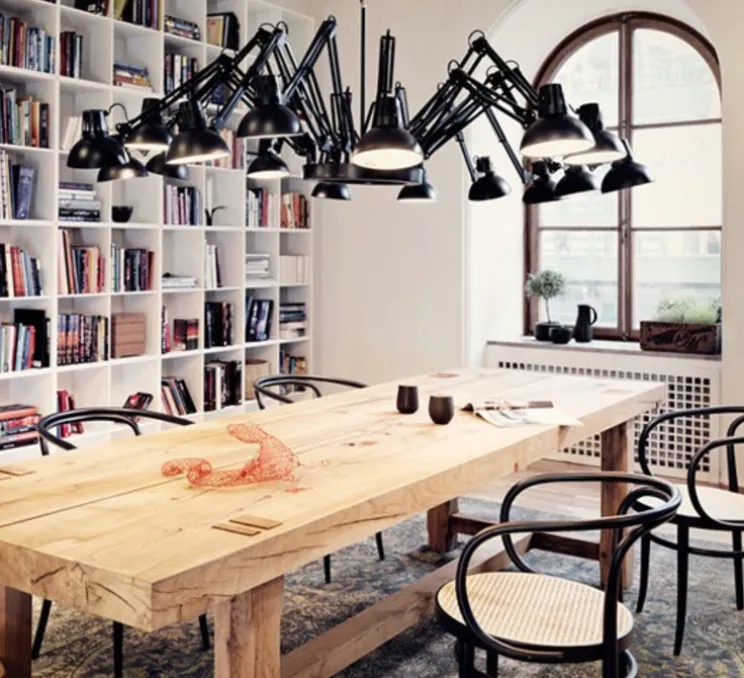 Lustre, 16 bras, Dear Ingo, noir, Ø73cm, H68cm - Moooi