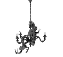 Lustre 5, Singe, Monkey chandelier, noir, L80cm, H105cm - Seletti