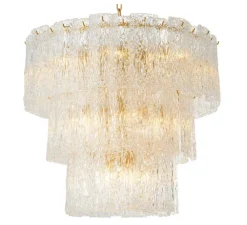 Lustre, Almeria, Laiton antique, verre, Ø81cm, H72cm - Eichholtz