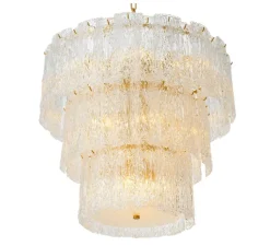 Lustre, Almeria, Laiton antique, verre, Ø81cm, H72cm - Eichholtz