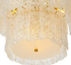 Lustre, Almeria, Laiton antique, verre, Ø81cm, H72cm - Eichholtz