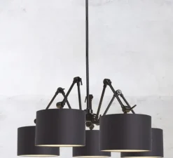 Lustre, Amsterdam 3220, noir, Ø195cm, H45/120cm - It's about Romi