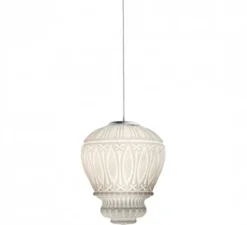 Lustre, Arabesque, blanc GLOSSY, Ø30cm, H40cm - MM LAMPADARI