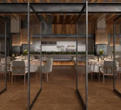 Lustre, Array, 1845, terracotta, LED, dim, 2700K, 9196 lm, Ø124cm, H193cm - Vibia