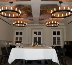 Lustre, Chandelier, noir, Ø90cm, H45cm - FONTANA ARTE