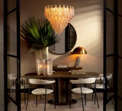 Lustre, Chaves L, Champagne, laiton antique, Ø82cm, H65,5cm - Eichholtz