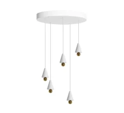 Lustre, Cherry, chandelière, blanc, LED, dim, 3000K, 5*1040 lm, Ø65cm, H5cm - Petite Friture