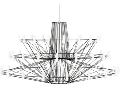 Lustre, Coppélia, large, noir, câble 10m, LED, 2700k, 600lm, Ø101cm, H54cm - Moooi
