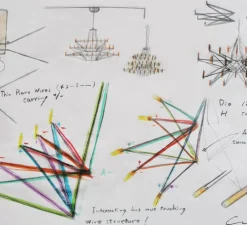 Lustre, Coppélia, large, noir, câble 10m, LED, 2700k, 600lm, Ø101cm, H54cm - Moooi