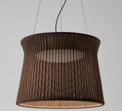 Lustre d'extérieur, Syra Outdoor , brun, IP66, LED, 4700k, 2700lm, Ø60cm, H45,3cm - Bover