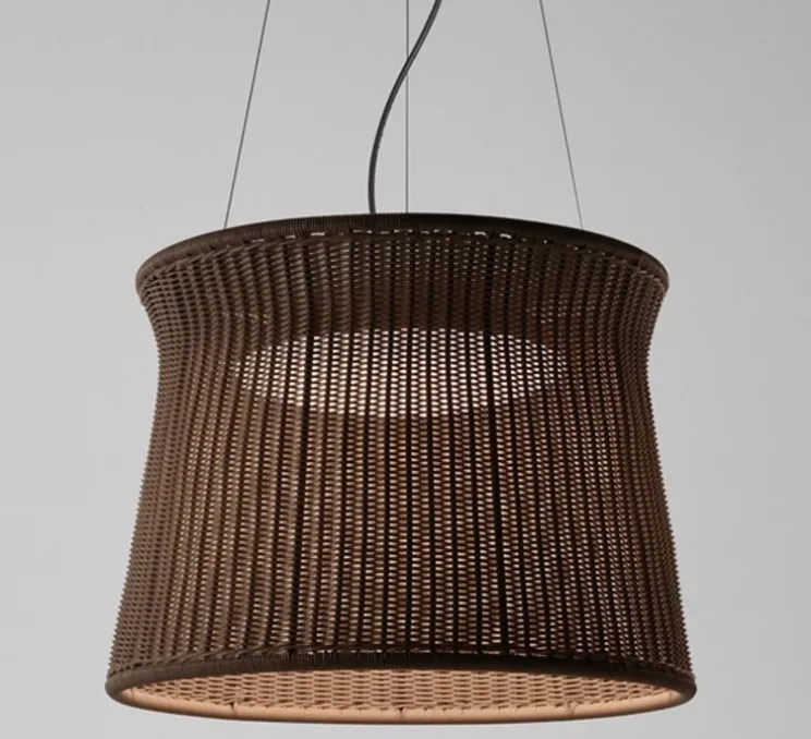 Lustre d'extérieur, Syra Outdoor , brun, IP66, LED, 4700k, 2700lm, Ø60cm, H45,3cm - Bover