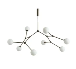 Lustre, Drop Bulp, gris, verre opalin, câble de 5m, L157cm, H85cm - 101 Copenhagen
