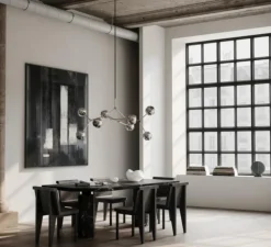 Lustre, Drop Globe Big, chrome, L150cm, H85cm - 101 Copenhagen