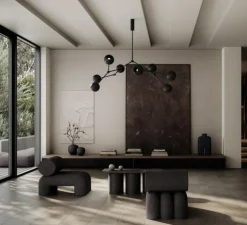 Lustre, Drop Globe Big, noir brûlé, L150cm, H85cm - 101 Copenhagen