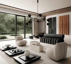 Lustre, Drop Globe Big, noir brûlé, L150cm, H85cm - 101 Copenhagen