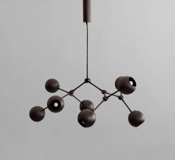 Lustre, Drop Globe Mini, noir brûlé, L95cm, H55cm - 101 Copenhagen