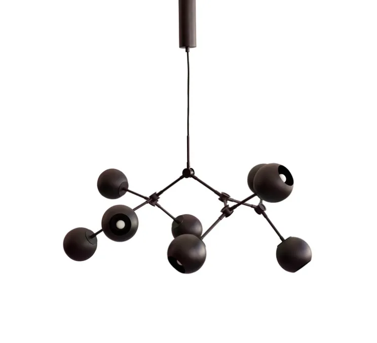 Lustre, Drop Globe Mini, noir brûlé, L95cm, H55cm - 101 Copenhagen