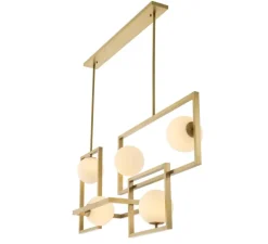 Lustre, Erasmus, laiton, L160cm, H70,5cm - Eichholtz