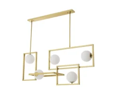 Lustre, Erasmus, laiton, L160cm, H70,5cm - Eichholtz