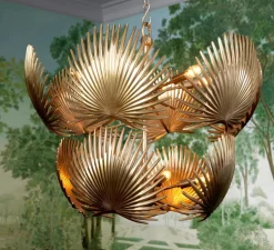 Lustre, Foliage, laiton vintage, Ø80cm, H67cm - Eichholtz