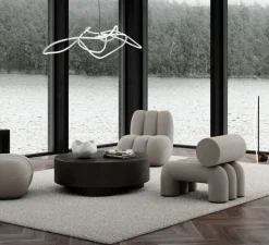 Lustre, Ghost, Big, blanc, bronze, LED, dim, 2400K, 2059 lm, L156cm, H47cm - 101 Copenhagen