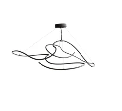 Lustre, Ghost Big, noir brûlé, LED, dim, 2400K, 1722 lm, L155cm, H45cm - 101 Copenhagen