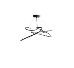 Lustre, Ghost Mini, noir brûlé, LED, dim, 2400K, 1722 lm, L116cm, H35cm - 101 Copenhagen