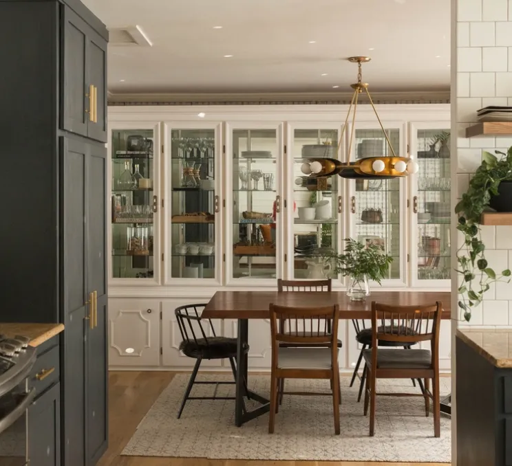 Lustre, Hopper, bronze brossé, laiton vintage, Ø81,2cm, H63,5cm - Hudson Valley Lighting