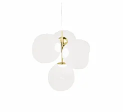 Lustre, Melt Mini, opal, doré, LED, dim, 3000K, 2300 lm, Ø54,5cm, H63,4cm - Tom Dixon