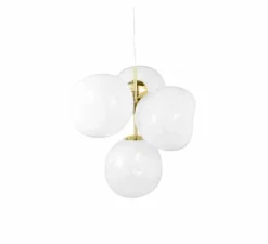 Lustre, Melt Mini, opal, doré, LED, dim, 3000K, 2300 lm, Ø54,5cm, H63,4cm - Tom Dixon