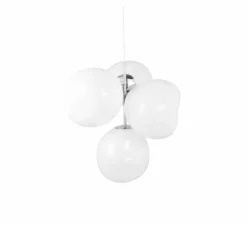 Lustre, Melt Small, opal, argent, LED, dim, 3000K, 2300 lm, Ø98cm, H103cm - Tom Dixon