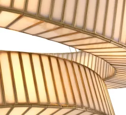 Lustre, Monari, laiton antique, verre, Ø120,5cm, H13,5cm - Eichholtz