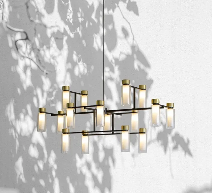 Lustre, OSMAN-560.17, noir et laiton, Ø130cm, H60cm - Tooy