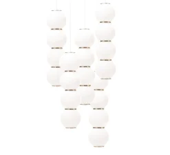 Lustre, Pearls , 1180 lm, 2700 K,LED, 5, BBBBB, blanc, or, Ø50cm - Formagenda