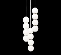 Lustre, Pearls, 1180 lm, 2700 K, LED, 3, BBB, blanc, or, Ø41cm - Formagenda