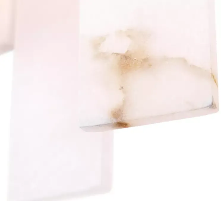 Lustre, Pizzorni, Albâtre, laiton antique, Ø85cm, H33cm - Eichholtz