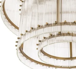 Lustre, Ruby L, laiton, verre, Ø93cm, H70cm - Eichholtz