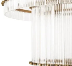 Lustre, Ruby L, laiton, verre, Ø93cm, H70cm - Eichholtz