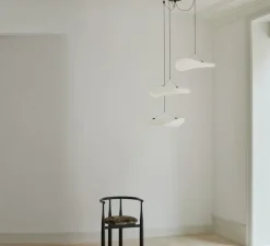 Lustre, Tense 3, blanc, IP22, LED, 2700K, 2000 lm, Ø55cm, H15cm - New Works