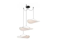 Lustre, Tense 3, blanc, IP22, LED, 2700K, 2000 lm, Ø55cm, H15cm - New Works