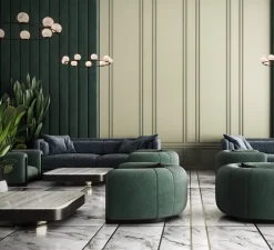 Lustre, Tribeca, Albâtre, LED, dim, 2700K, 270 lm, Ø100cm, H180cm - Alma light